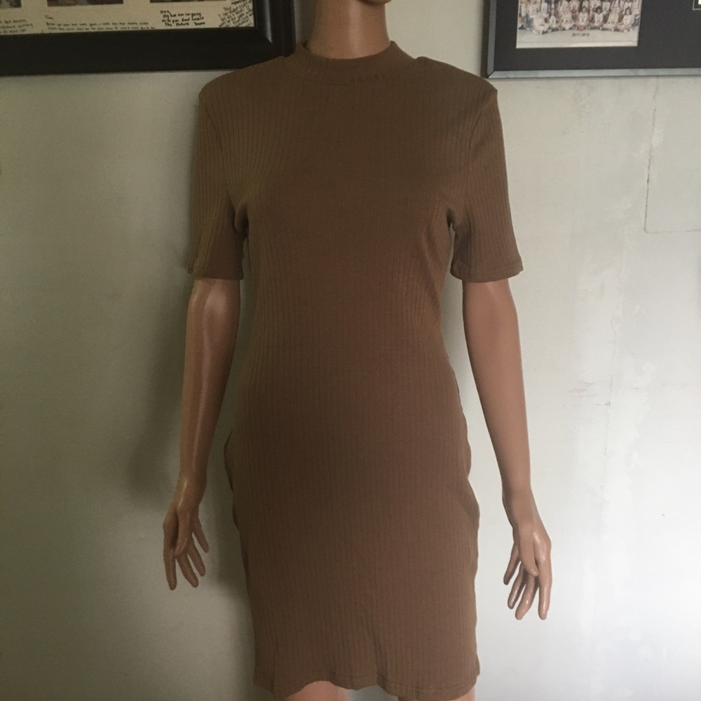 Brown bodycon SHEIN dress